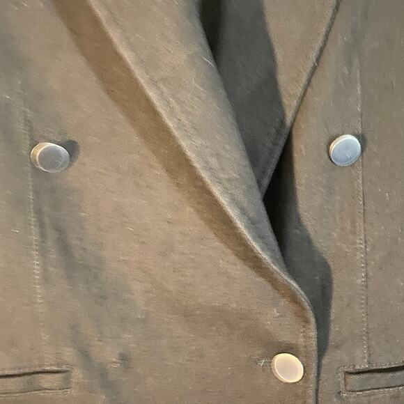 Zara Black One Button Front Collared Notched Oversized Blazer Jacket Women Sz S - Picture 5 of 8